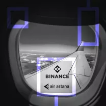 Binance — новый партнер Air Astana